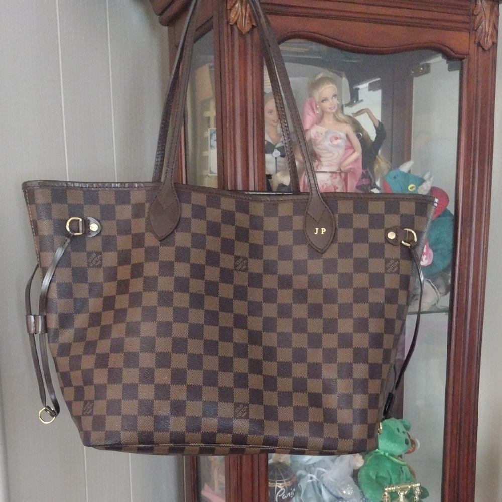 Louis Vuitton Dark Brown Checkered Tote